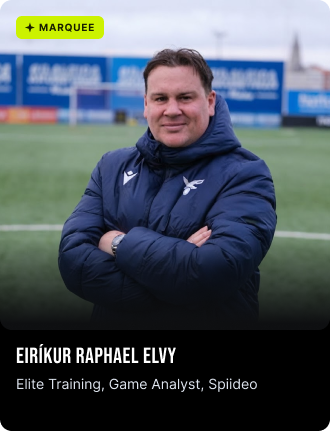 Eiríkur Raphael Elvy, Afreksþjálfun, leikgreinandi, Spiideo