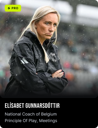 Elísabet Gunnarsdóttir, Landsliðsþjálfari Belgíu Leikfræði, fundir